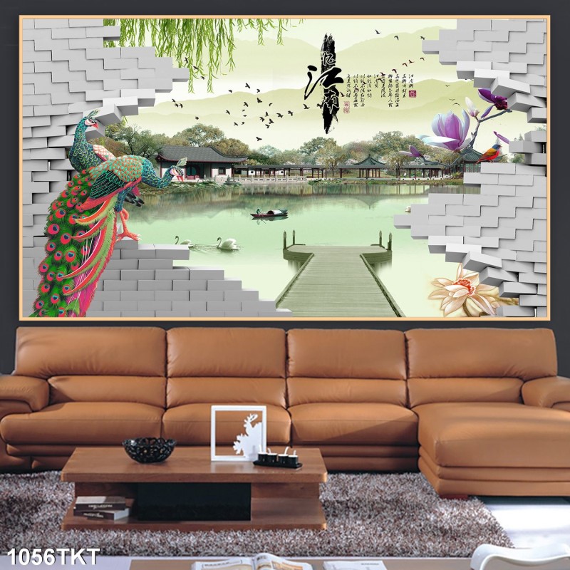 Tranh thư pháp, kim tiền 1056TKT