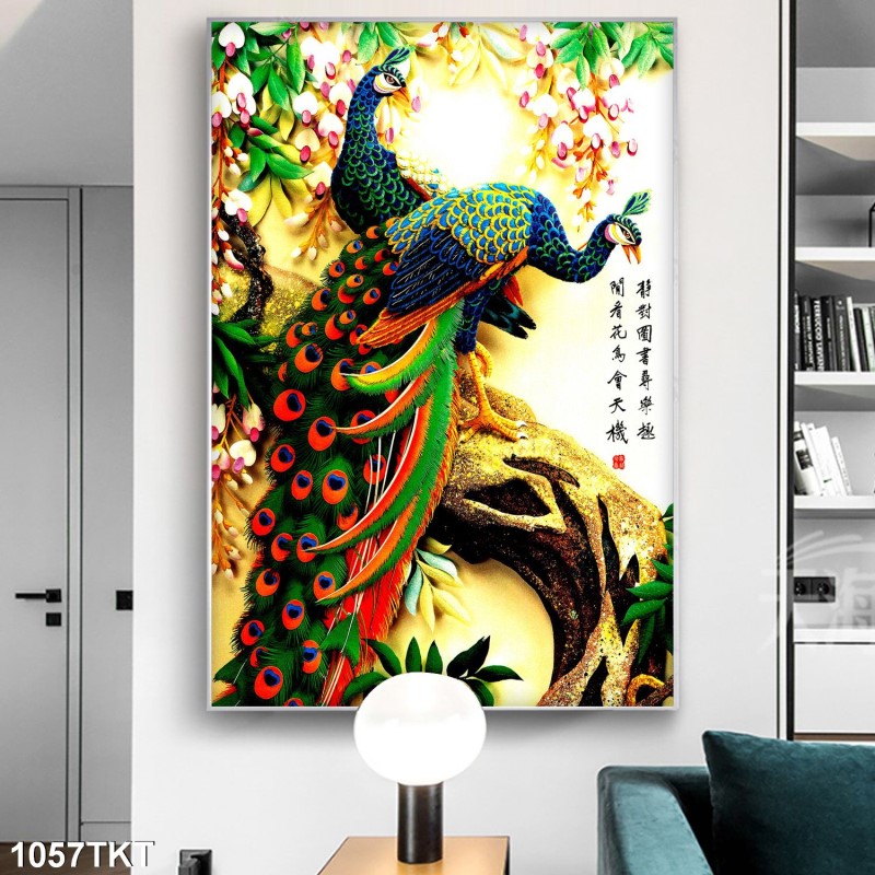 Tranh thư pháp, kim tiền 1057TKT