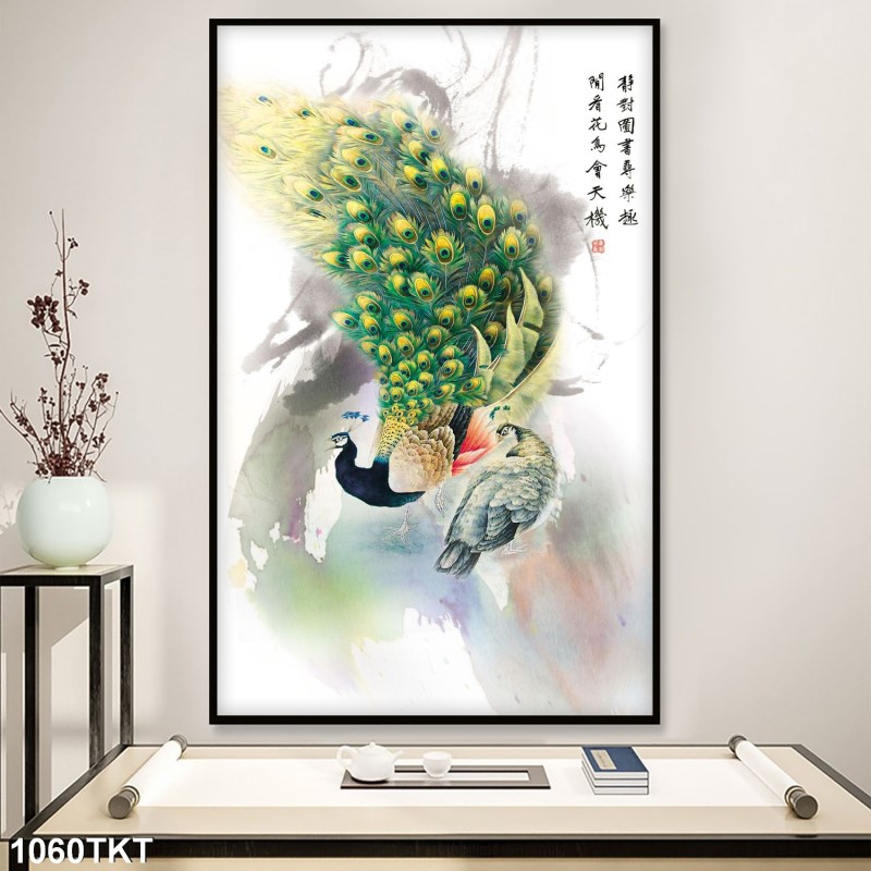 Tranh thư pháp, kim tiền 1060TKT