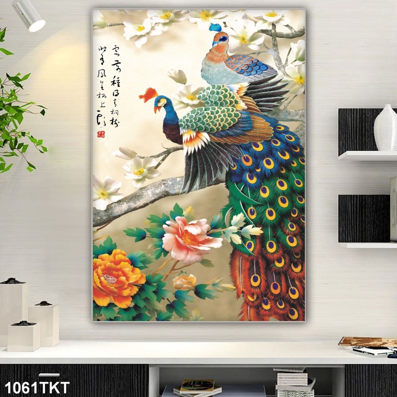 Tranh thư pháp, kim tiền 1061TKT