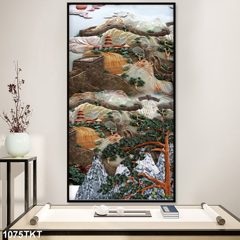 Tranh thư pháp, kim tiền 1075TKT