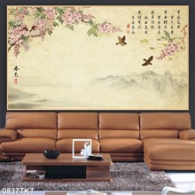 Mẫu Tranh thư pháp, kim tiền mã số 0837TKT