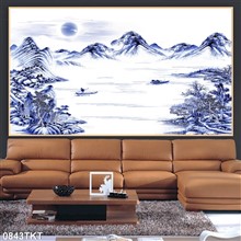 Mẫu Tranh thư pháp, kim tiền mã số 0843TKT