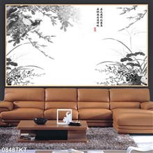 Mẫu Tranh thư pháp, kim tiền mã số 0848TKT