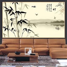 Mẫu Tranh thư pháp, kim tiền mã số 0855TKT