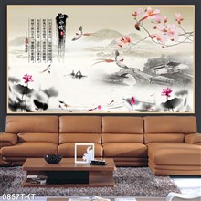 Mẫu Tranh thư pháp, kim tiền mã số 0857TKT