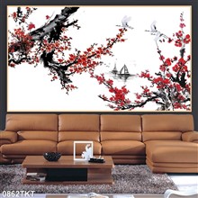 Mẫu Tranh thư pháp, kim tiền mã số 0862TKT