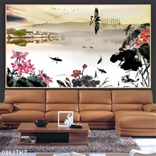 Mẫu Tranh thư pháp, kim tiền mã số 0863TKT