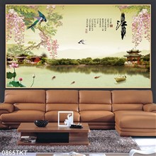 Mẫu Tranh thư pháp, kim tiền mã số 0865TKT