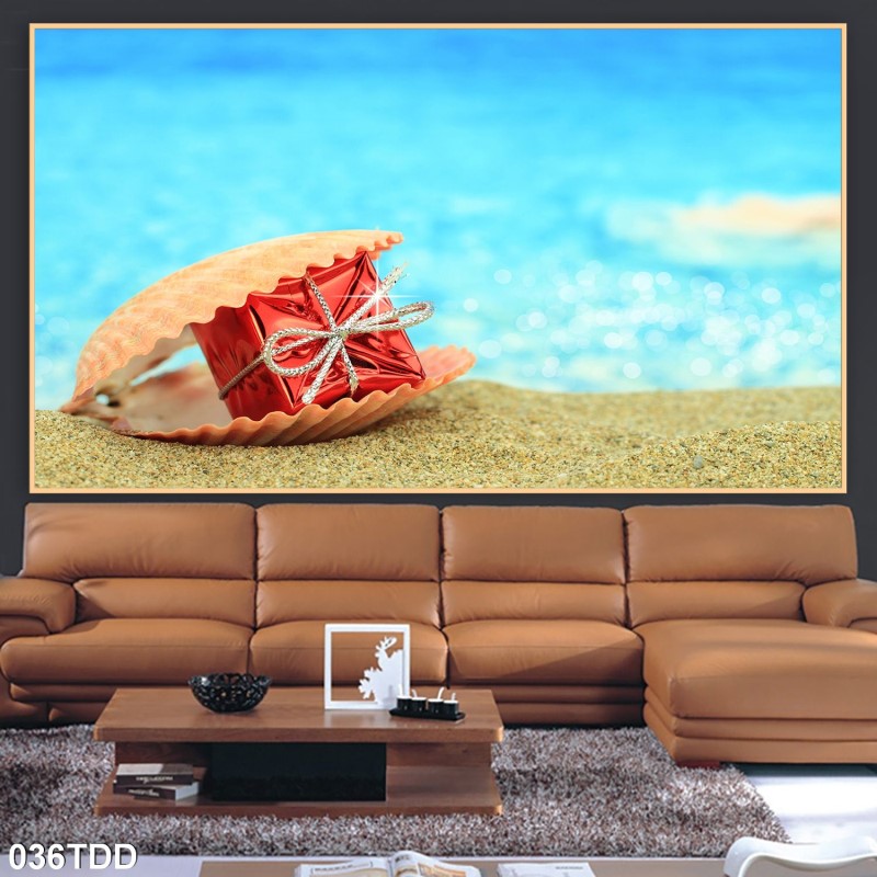 Tranh đại dương, cá heo 3D 036TDD