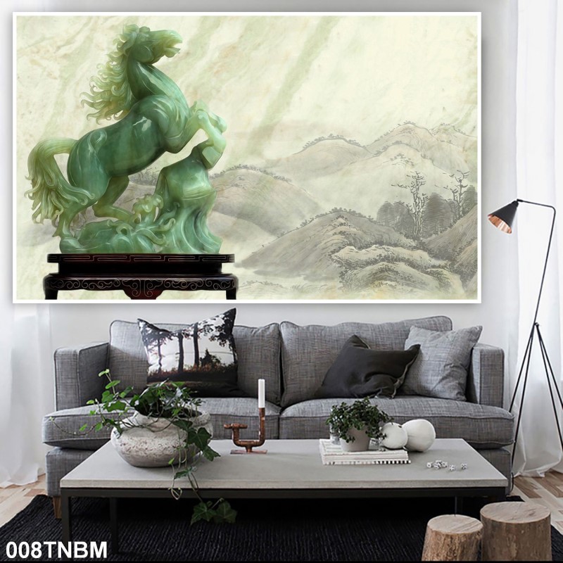 Tranh ngựa bát mã 008TNBM