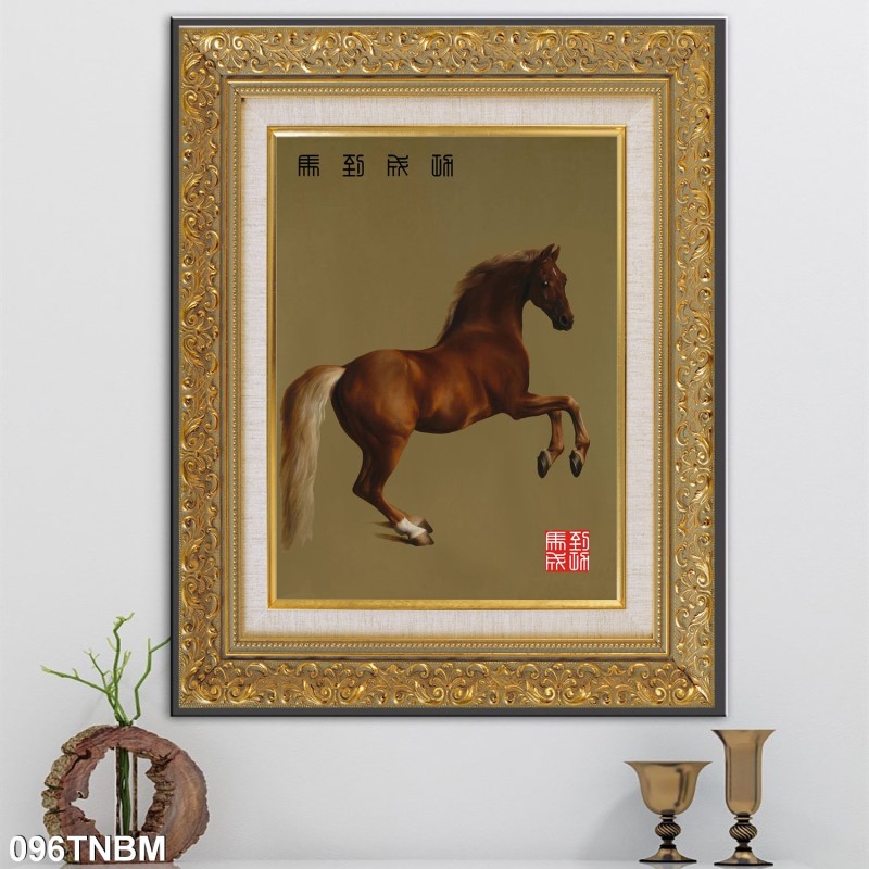 Tranh ngựa bát mã 096TNBM