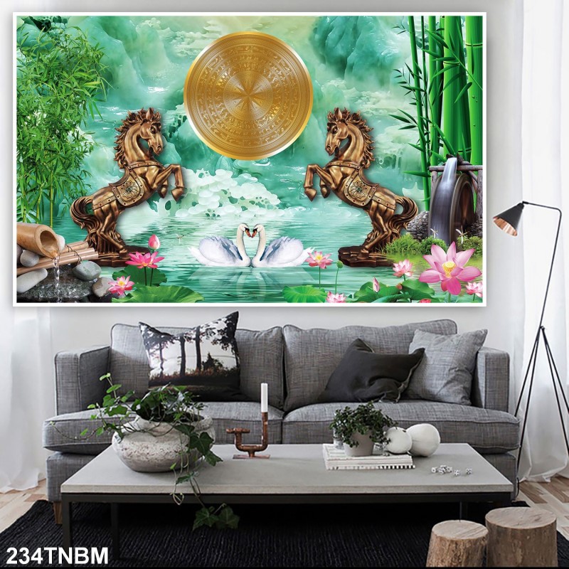 Tranh ngựa bát mã 234TNBM