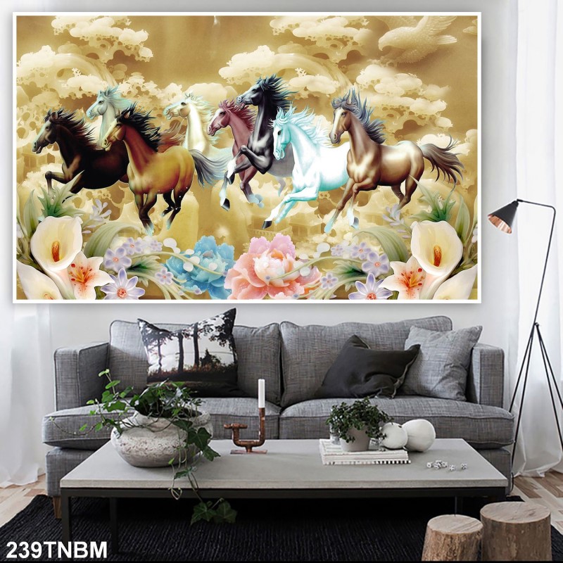Tranh ngựa bát mã 239TNBM
