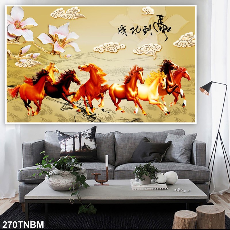 Tranh ngựa bát mã 270TNBM