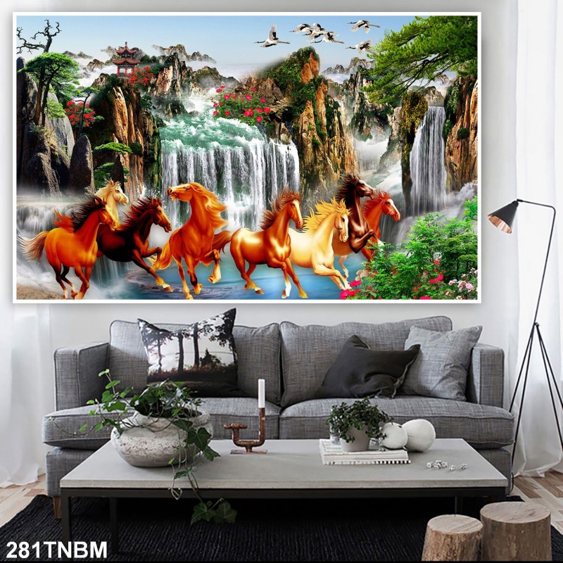 Tranh ngựa bát mã 281TNBM