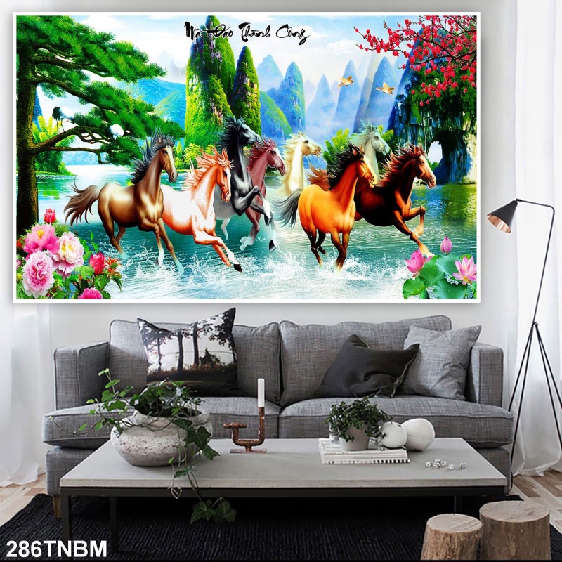 Tranh ngựa bát mã 286TNBM