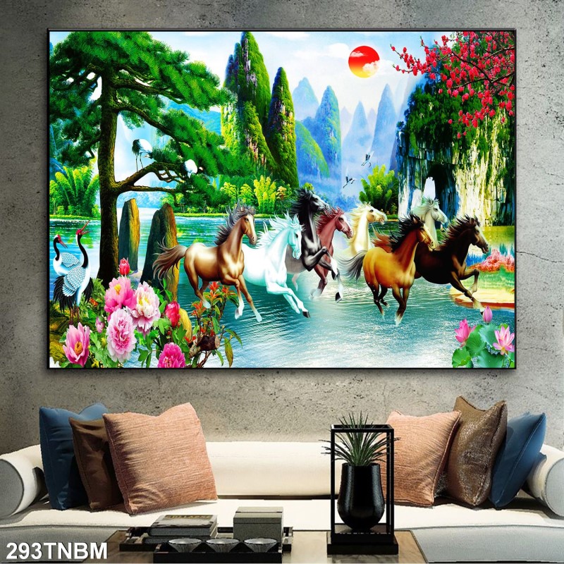 Tranh ngựa bát mã 293TNBM