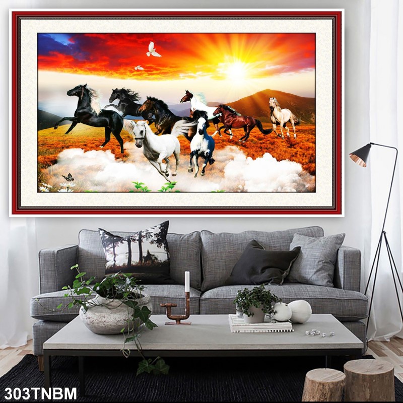 Tranh ngựa bát mã 303TNBM