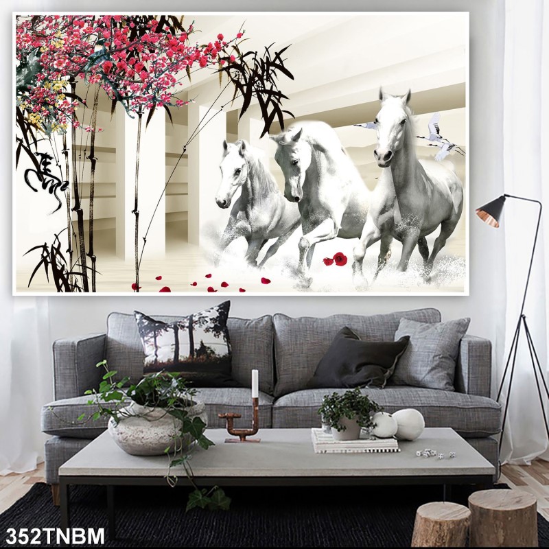 Tranh ngựa bát mã 352TNBM