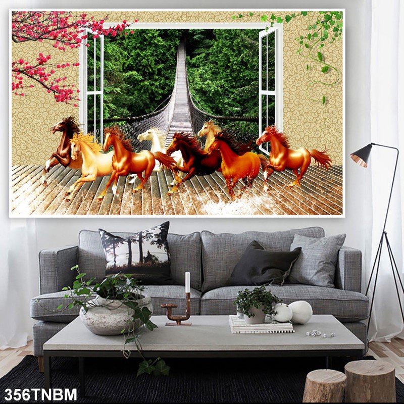 Tranh ngựa bát mã 356TNBM