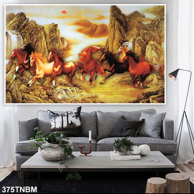 Tranh ngựa bát mã 375TNBM