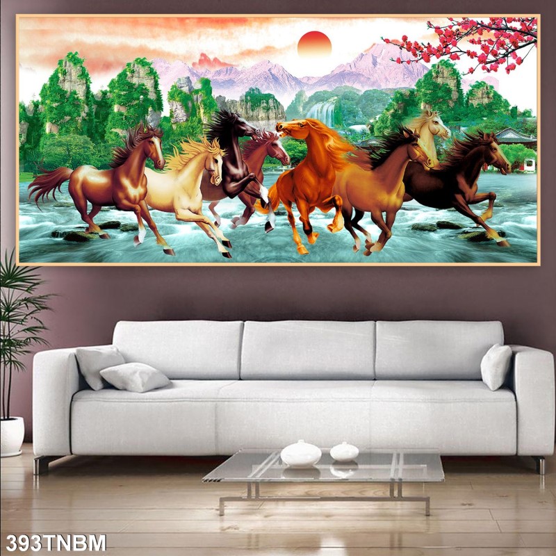 Tranh ngựa bát mã 393TNBM