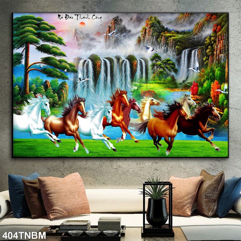 Tranh ngựa bát mã 404TNBM