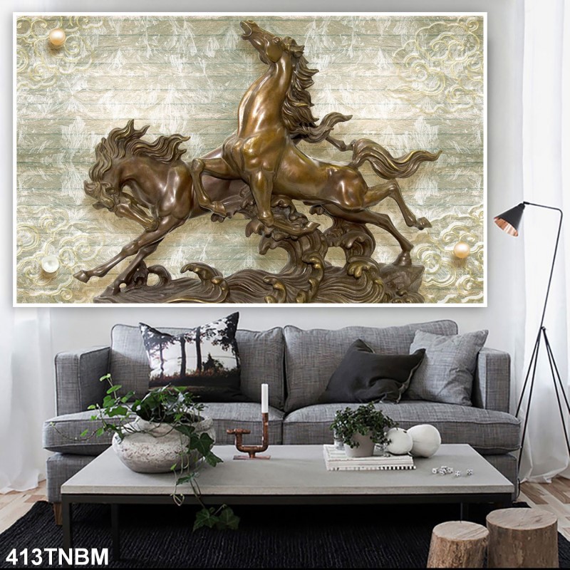 Tranh ngựa bát mã 413TNBM
