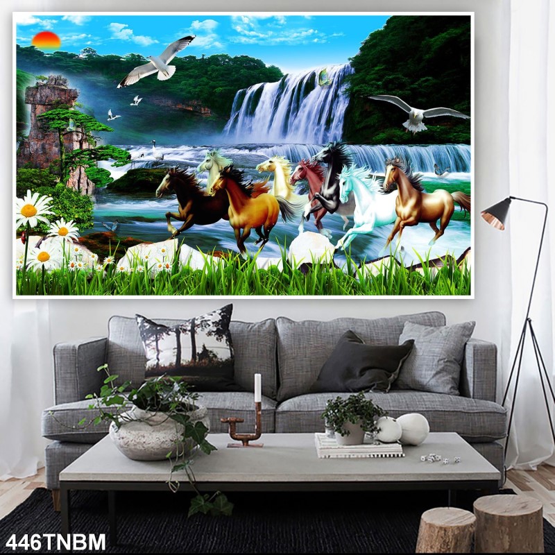 Tranh ngựa bát mã 446TNBM