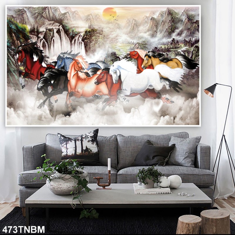 Tranh ngựa bát mã 473TNBM