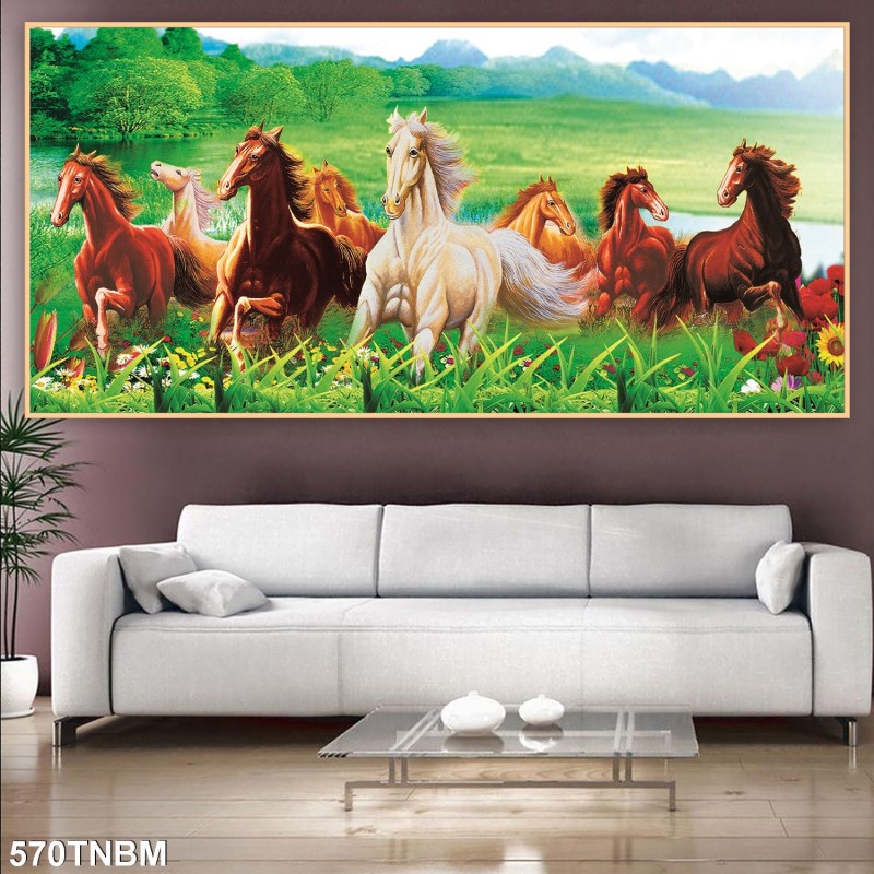 Tranh ngựa bát mã 570TNBM