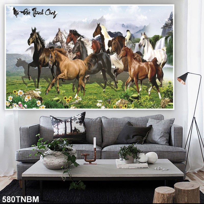 Tranh ngựa bát mã 580TNBM