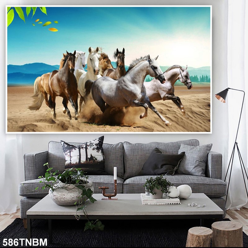 Tranh ngựa bát mã 586TNBM