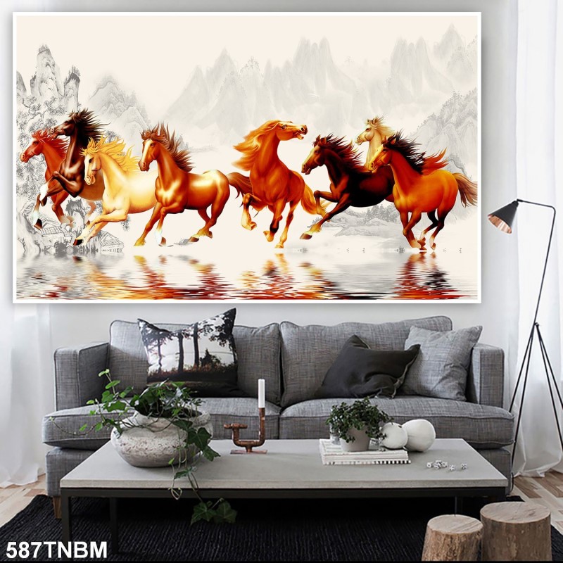 Tranh ngựa bát mã 587TNBM