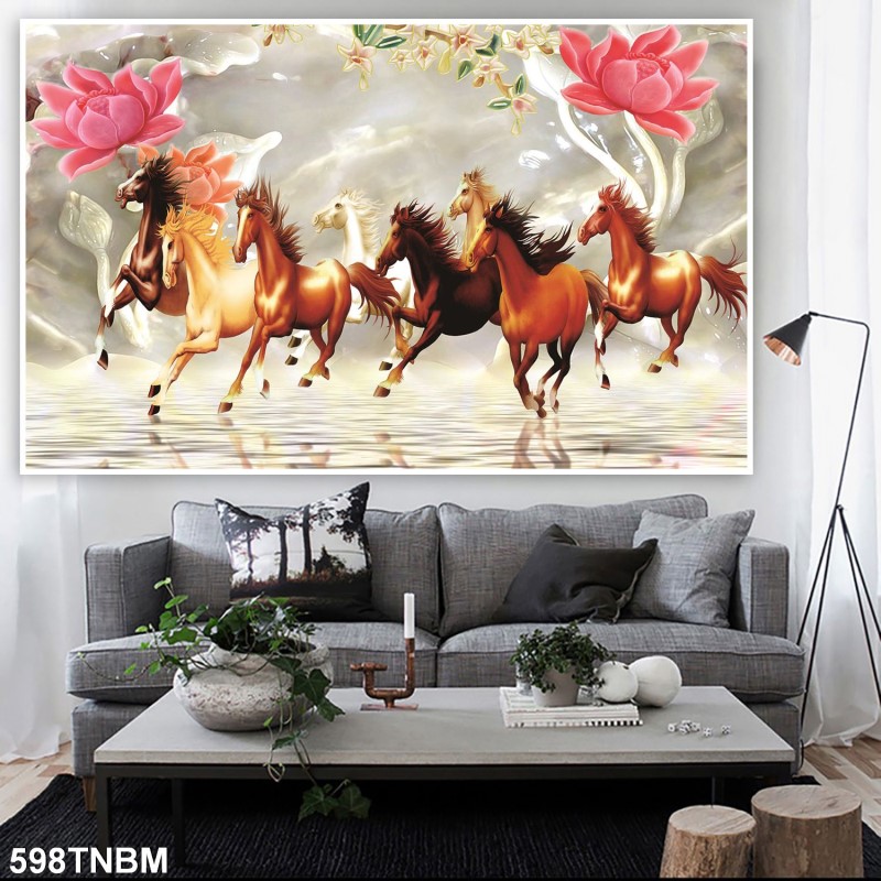Tranh ngựa bát mã 598TNBM