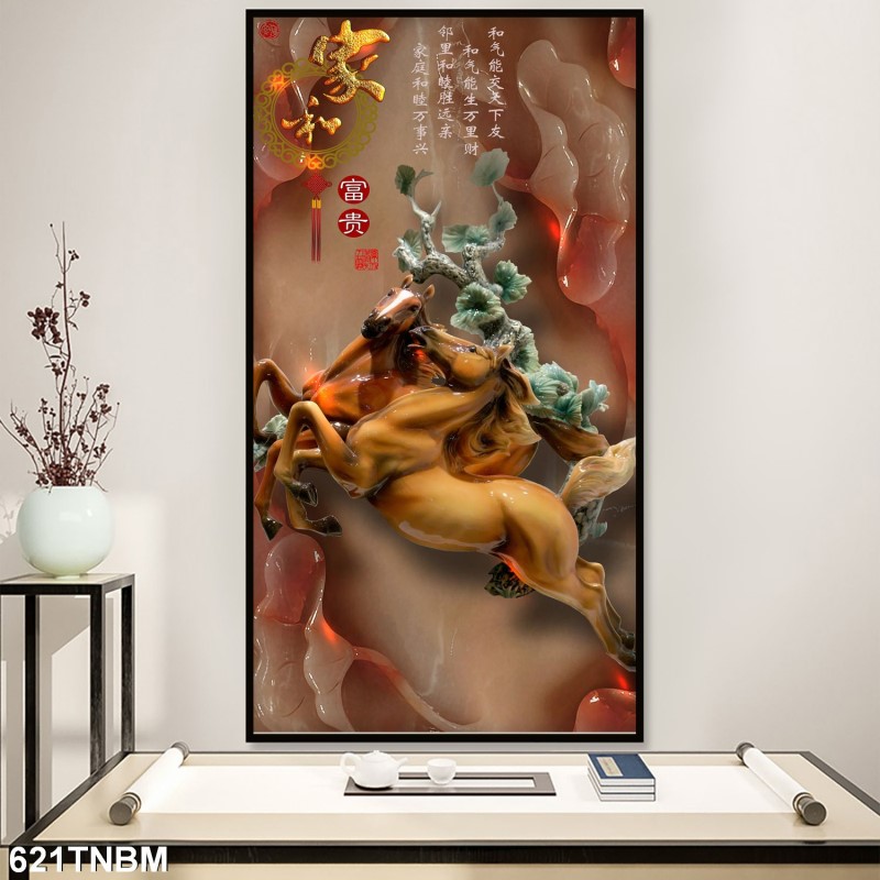 Tranh ngựa bát mã 621TNBM