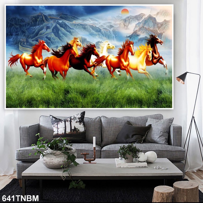 Tranh ngựa bát mã 641TNBM