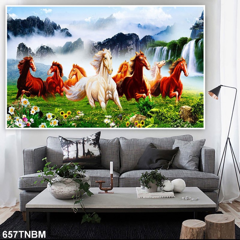 Tranh ngựa bát mã 657TNBM