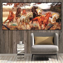 Mẫu Tranh ngựa bát mã mã số 577TNBM