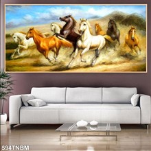 Mẫu Tranh ngựa bát mã mã số 594TNBM